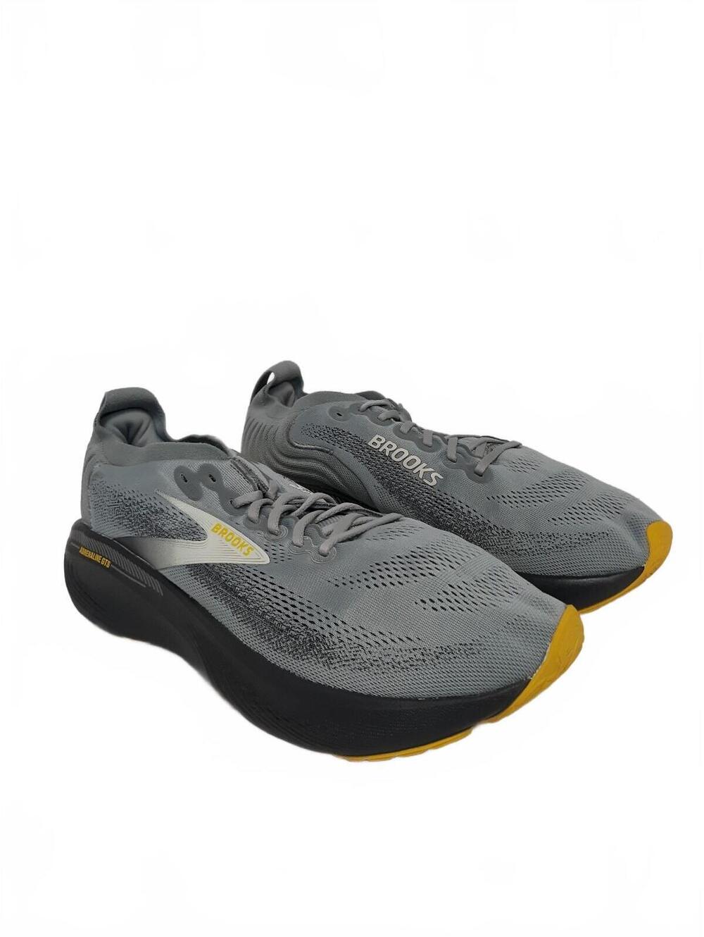 Brooks Adrenaline GTS 25 Men's Running Shoes Primer Grey Ebony Size 14 D Medium